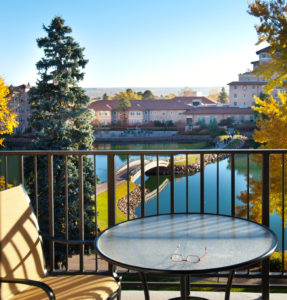 View from a Broadmoor Resort Room Terrace